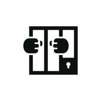 Prisoner icon isolated on white background vector