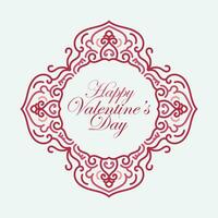 Valentines day background with heart pattern and typography of happy valentines day text . Vector illustration. Wallpaper, flyers, invitation, posters, brochure, banners.