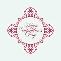 Valentines day background with heart pattern and typography of happy valentines day text . Vector illustration. Wallpaper, flyers, invitation, posters, brochure, banners.