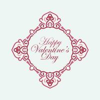 Valentines day background with heart pattern and typography of happy valentines day text . Vector illustration. Wallpaper, flyers, invitation, posters, brochure, banners.