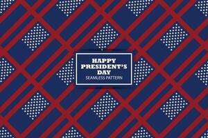 presidentes día sin costura modelo antecedentes diseño. bandera, póster, saludo tarjeta. vector ilustración.