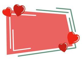 Heart Frame Background Illustration vector