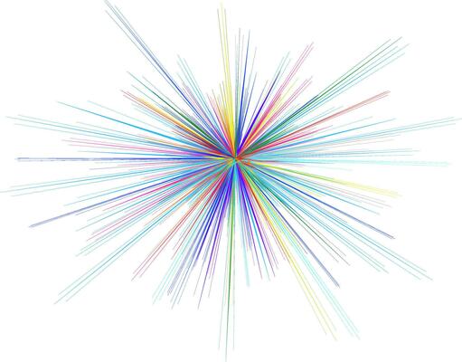 SPIRAL OF COLORS IN CIRCULAR SHAPE, SPEED CONCEPT. Modern abstract symbology illustration