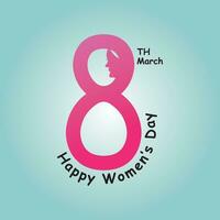 Women's Day Vector Logo Template