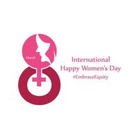 Women's Day Vector Logo Template