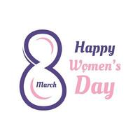 Women's Day Vector Logo Template