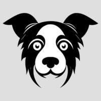 Cute dog vector black and white cartoon character design collection. White background. Pets, Animals.