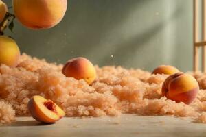 AI generated Infusing Peach Fuzz, the 2024 Trending Wall Shade photo