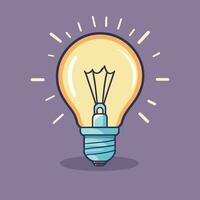 Light bulb idea creative thinking concept design vector