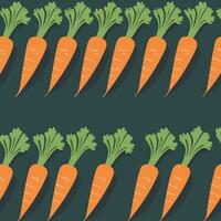 Carrot cartoon pattern illustration vector