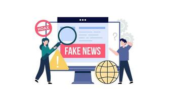 Fake news concept illustration vector