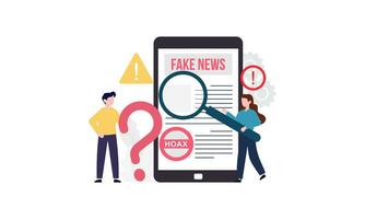 Fake news concept illustration vector