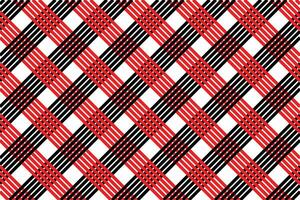 Plaid pattern weaving pattern linear with crossed lines vector. vector