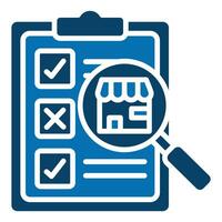 Market Assessment icon line vector illustration