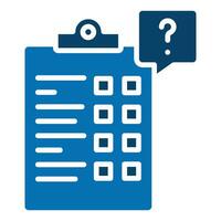 Questionnaire icon line vector illustration