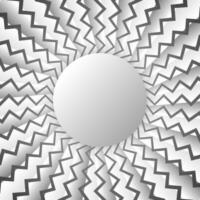 Pattern with optical illusion. Black and white design. Abstract striped background. Vector illustration