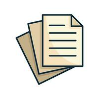 papers icon vector design template simple and clean
