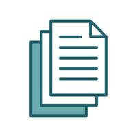 papers icon vector design template simple and clean