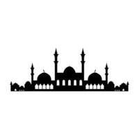 Mosque icon. Flat illustration of mosque vector icon for web design