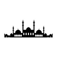 Mosque icon. Flat illustration of mosque vector icon for web design