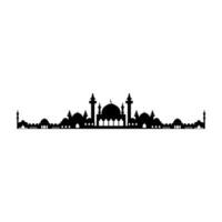 Mosque icon. Flat illustration of mosque vector icon for web design