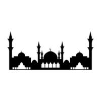 Mosque icon. Flat illustration of mosque vector icon for web design