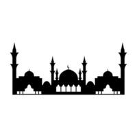 Mosque icon. Flat illustration of mosque vector icon for web design