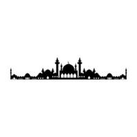 Mosque icon. Flat illustration of mosque vector icon for web design