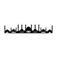 Mosque icon. Flat illustration of mosque vector icon for web design