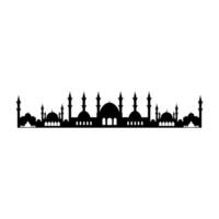 Mosque icon. Flat illustration of mosque vector icon for web design