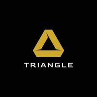 Abstract Triangle Tech Logo Design Template Vector Illustration