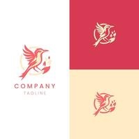 Custom Avian Insignia Unique Elements for Your Brand's Flight vector