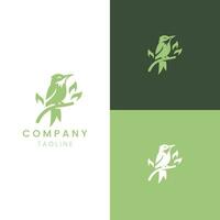 Avian Elegance Unique and Elegant Bird Logo Design vector