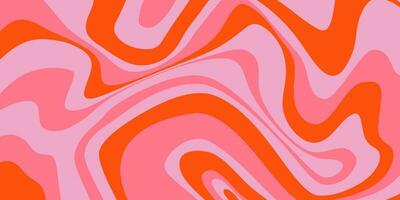 Psychedelic trippy y2k retro background swirl. Simple vector illustration. Groovy wave print. Vintage background. Psychedelic groovy spiral.