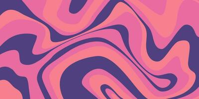 Psychedelic trippy y2k retro background swirl. Simple vector illustration. Groovy wave print. Vintage background. Psychedelic groovy spiral.