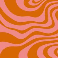 Psychedelic trippy y2k retro background swirl. Simple vector illustration. Groovy wave print. Vintage background. Psychedelic groovy spiral.