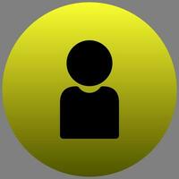 user avatar profile on circle background vector