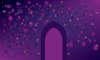 Ramadan banner gorgeous luxury background element vector. Muslims' holiday background design for all Islamic festival such as, Eid ul Fitr, Eid ul Adha, Ramadan vector