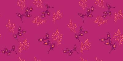 Abstract minimalistic seamless pattern with branches floral, spots. Vector hand drawn sketch. Template for design fabric, interior decor, textile, fashion, wallpaper, surface design