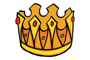 Luxury Golden King Crown Vector