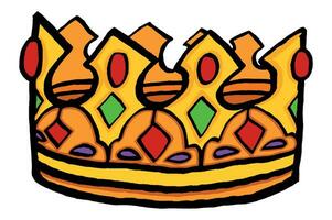 Luxury Golden King Crown Vector