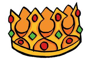 Luxury Golden King Crown Vector