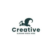 Sly Squirrel Logo for Imaginative Branding vector