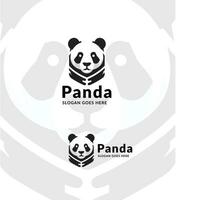 Pandamonium, Twin Logos in Yin and Yang Harmony vector