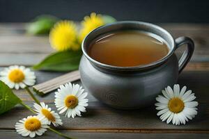 AI generated the benefits of chamomile tea photo
