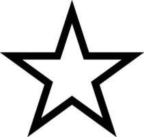 Star vector icon symbol isolated on white background
