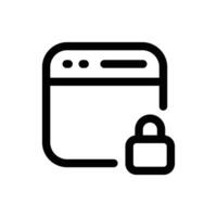 File Protection icon in trendy outline style isolated on white background. File Protection silhouette symbol for your website design, logo, app, UI. Vector illustration, EPS10.