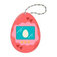 Tamagotchi. An object from the 90s, 80s. Retro. Icon isolated on white background. vector