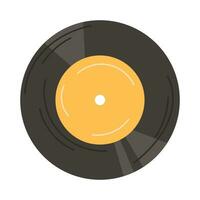 Vinyl record. An object from the 90s, 80s. Retro. Icon isolated on white background. vector