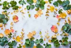 AI generated honey, honey and livia leaves on table on white background photo